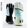 Лыжные перчатки VECTOR Лыжные перчатки Водонепроницаемые перчатки с функцией сенсорного экрана Термальные перчатки для сноуборда Теплые снежные перчатки для снегоходов Мужчины Женщины 231030