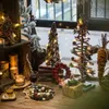 クリスマスの装飾メタルベルガーランド風チャイムストリングクリスマス装飾レトロハンギングホームルームホリデーノベルテア