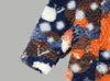 xinxinbuy Cappotto da uomo firmato Parigi lana d'agnello Lettera tessuto jacquard mimetico maniche lunghe donna blu Nero M-2XL
