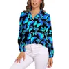 Blouses pour femmes Blouse de papillon or