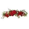 Dekorativa blommor Artificial Rose Bouquet Simulation Roses Flower Prorning Wreath Door Hanging Decorations Wedding Party Home Wall
