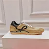 Flow Sneaker Luxe Designer Heren Dames Vrije tijd Klassiekers Hardloopschoenen Mode Kalfsleer Suède Nylon Sneaker Slijtvaste Zool Outdoor Trainingsschoenen