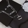 Födelsedag kärlek gåva halsband flicka charm lyxbrev hänge halsband nya designer märke smycken 925 silver hög kvalitet långkedja flickor romantisk kärlek halsband