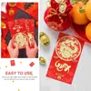 Décorations de jardin 6 pcs fête paquets rouges enveloppe cadeau du festival de printemps l'année enveloppes dragon chinois