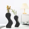 Vases Nordic Ceramic Vase Simple Style Home Decor Desktop Accessories Shaped Hydroponic Flower Pots