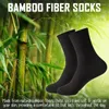 Men's Socks 5Pairs/Lot Bamboo Fiber Comfort Classic Solid Color Business Breathable Soft Deodorant Sweatsocks