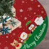 Christmas Decorations 60/70cm Tree Skirt Red Santa Claus Snowman Mat Decor Xmas For Home Year