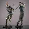 Obiekty dekoracyjne figurki Vilead figura golfowa statua żywica golfisty vintage figurki domowe sam biuro dekoracja salonu