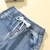 Nuovi Jeans Donna Estate Sottile Vita Alta Elastico Pantaloni Sottili Pantaloni Elastici in Vita da Donna Tendenza