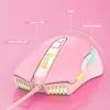 Tastatur-Maus-Kombinationen ONIKUMA Gaming 104 Tasten und mit LED-Hintergrundbeleuchtung, rosa, kabelgebunden, ergonomisches Design, Tastaturmäuse für Laptop, PC, Gamer 231030