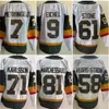 Personalizado Homens Juventude # 61 Mark Stone 2024 Winter Classic Hockey Jersey # 9 Jack Eichel Alex Pietrangelo William Karlsson Jonathan Marchessault Creme Reverso Retro