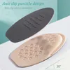 Sko delar Tillbehör Halva insulor för skorinsatser framfot Insert Nonslip Sole Cushion Minska storlek Fyllmedel Höga klackar smärtlindringskuddar 231030