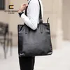 Koreanskt mode Simple Pu Leather Shoather Bags Men's Portable Leisure Bag stora kapacitetsväska Fashion Bag Trend 231030