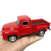 Diecast modelo 1/32 caminhão de metal vermelho brinquedo vintage mini desktop decoração crianças presentes do ano natal escritório em casa 231030