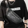 2023 New Grey Chest Bag Waistpack Korean Version Men's Bag Trend Fashion Shoulder Bag Crossbody Bag Casual Backpack Trend 231030