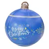 Kerstversiering Decors Bal 24 Inch Outdoor Kerst PVC Opblaasbaar Versierd Voor Chiristmas Party Yard Garden 231030