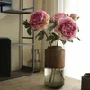 Flores decorativas flor peônia realista requintado lindamente trabalhado ornamento adequado para decorações elegantes de casa
