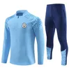 Haaland 23 24 Soccer Tracksuit de Bruyne Mans Cities Grealish Sterling Ferran Mahrez Foden 2023 2024 Men Kids Kit Voetbaltrainingspak Uniformen