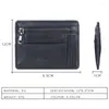 Wallets Men Bank Holder Minimalist Zipper Coin Purse Short Business Multi Slot Card Case Ultra Slim Wallet ID Cover