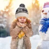 Bérets pour enfants, ensemble de gants, écharpe, chapeau d'hiver, accessoires confortables pour enfants, 3 pièces tricotées, élastiques doux pour l'extérieur