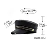 ベレー帽のトレンド女性のための冬の帽子フレンチスタイルPUベイカーズボーイハット野球帽Black Visor Hat Gorras Casquette 231027