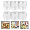 Storage Bottles 6 Pcs Glass Jar Containers Lids Aluminum Mason Jars Honey Sealed Food Holder Multifunctional Baby With Can Lamb