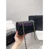 5a designer väska kvinnor väska plånbok handväska cf mini lambskin leahter axel crossbody väska lyxväskor metall kedja koppling klaff totes väska tråd handväska