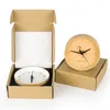 Horloges de table Lumière Ambiance de luxe Réveil en bois Décoration Creative Home Bureau Électronique Numérique