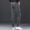 Jeans da uomo Uomo Inverno Termico Stretch Neve Caldo Peluche Slim Gamba stretta Grigio Papà in pile Denim Pantaloni lunghi Pantaloni di qualità coreana 231027