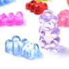 20pcs 16mm Vertical Hole Gummy Bear Beads Transparent Matte Beads For Making Bracelet Charms Necklace Earring Pendant Fashion JewelryBeads Jewelry Accessories