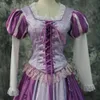 Cosplay Prinses Rapunzel Cosplay Kostuum Volwassen Vrouwen Mode Paarse Jurk Halloween Carnaval Baljurk