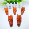 Decorative Figurines 7.7CM Natural Red Jasper Dragon Head Crystal Animal Carving Healing Energy Stone Home Decoration Tabletop Ornaments