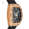 Richarmill Montre Suisse Automatique Montres Mécaniques Hommes Série Rm005 Automatique Or Rose Bracelet Montre Date Rm005 A WN-ZR9X