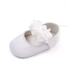 Primi camminatori Neonate Fiori carini Scarpe da principessa Primavera Autunno Bambini Prewalker Cotone Infantile Fondo morbido 0-18M