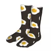 Men's Socks Funny Fried Eggs Pattern Women 2023 Men Cartoon Cycling Sock