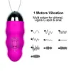 Zabawki dla dorosłych 10 prędkości wibratora zabawki seksualne dla kobiety z bezprzewodowym zdalnym sterowaniem wodoodpornym wodoodpornym jajkiem USB