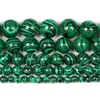 Perles de pierre naturelle breloque Malachite verte perles rondes en vrac pour la fabrication de bijoux Bracelet de couture bricolage brin 4/6/8/10/12MM bijoux de modeBeads green malachite