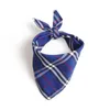 dog bands double layer Scotland British style new pet triangle scarf binding ribbon mouth water towel