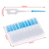 200 pcs per set Tooth Flossing Head Oral Hygiene Dental Plastic Interdental Brush Toothpick Tooth Pick Brush Tooth Cleaning