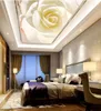 Wallpapers Simple Ceiling Mural Rose For Living Room Non Woven Wallpaper Home Decoration