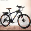 Bikes 20/22/24/26 Inches Mountain Bike 21 Variable Speed Bicycle Thick Wear-Resistant Tires Non-Slip Grip Sealed Center Shaft Q231030