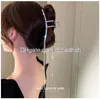 Hårtillbehör Luxury Long Crystal Tassel Claws Clips For Women Girls Vintage Geometric Metal Hairpins Headwear Drop Delivery Prod DHR5K