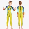 Swim wear Kid Colorful Swimsuits Neoprene Scuba Surf Wetsuit For Children Underwater Diving Suit Swimwear Free Dive Bathing Wet 231030