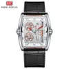 Automatique Analogique Quartz Classique Analogique Multifonctionnel World Timer Caoutchouc Cuir Titane Argent Or Rose Grande Moyenne Montre-Bracelet