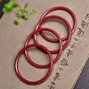 Natural Raw Mineral Cinnabar Bracelet High Content Purple Gold Sand Heart Sutra Crown Amulet Dingdang