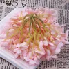 Dekoracyjne kwiaty. Sztuczny kwiat kolorowy hortensja na dekorację weselną romantyczne tło DIY Decor Home