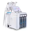 6in1 H2-O2 Hydra Dermabrasion RF Bio-lifting Spa Hydro Microdermabrasion Machine faciale/eau froide marteau oxygène Spray Etdir