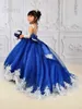 Sukienki dla dziewczynek sukienka kwiatowa wykwintna impreza Dzieci urodzinowy Kokonna księżniczka Długość podłogi 2023 Suknia
