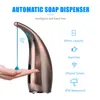 Dispensador de sabão líquido touchless sensor automático 300ml banheiro máquina lavar mão alimentado por bateria para pia bancada