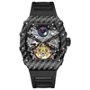 Relojes de pulsera Reloj Hombres Esqueleto Automático Mecánico Vintage Tonneau Dial Relojes para hombre Top Brand Luxury 231027
